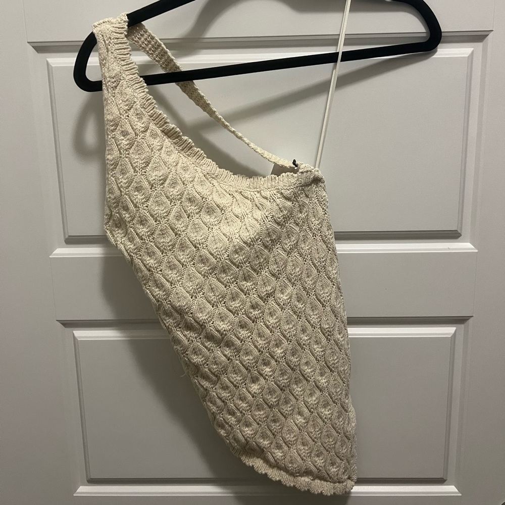 NEW with tags! Zara asymmetrical crochet top